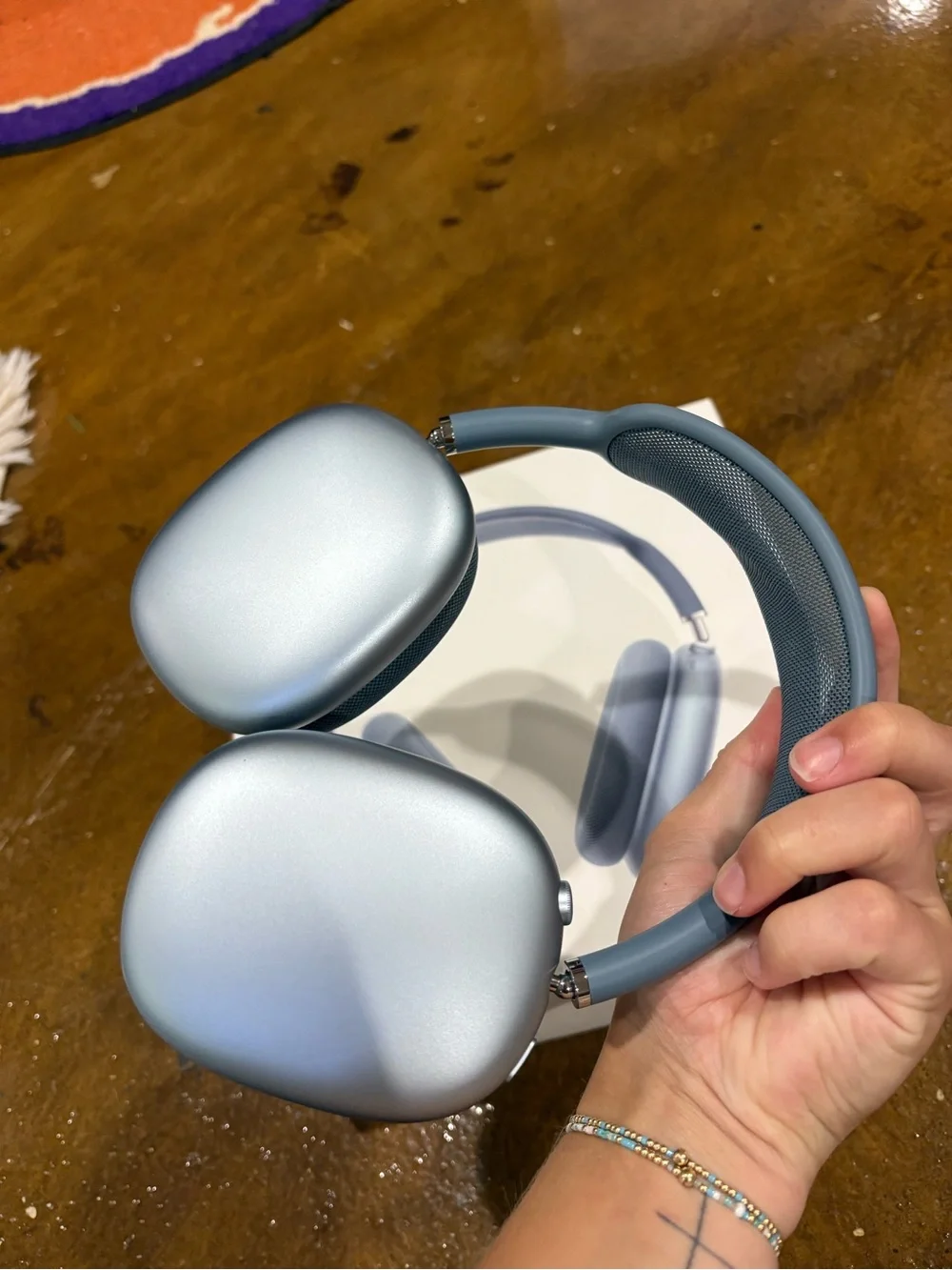 Apple Over-Ear Headphones in Sky Blue